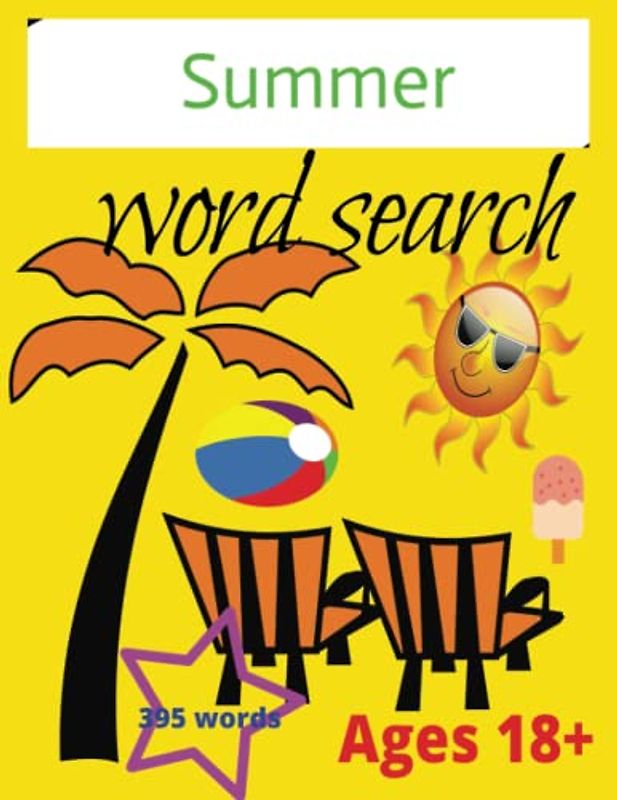 Summer Word Search For Ages 18+
