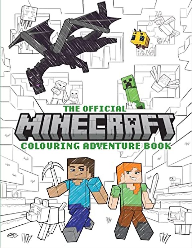 The Official Minecraft Colouring Adventures Book