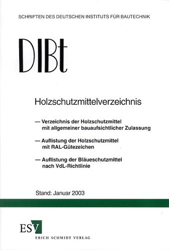 Holzschutzmittelverzeichnis