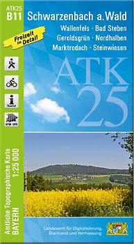 ATK25-B11 Schwarzenbach a.Wald (Amtliche Topographische Karte 1:25000)