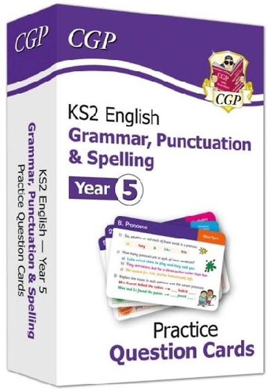 KS2 English Year 5 Practice Question Cards: Grammar, Punctuation & Spelling