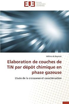 Elaboration de couches de TiN par dépôt chimique en phase gazeuse