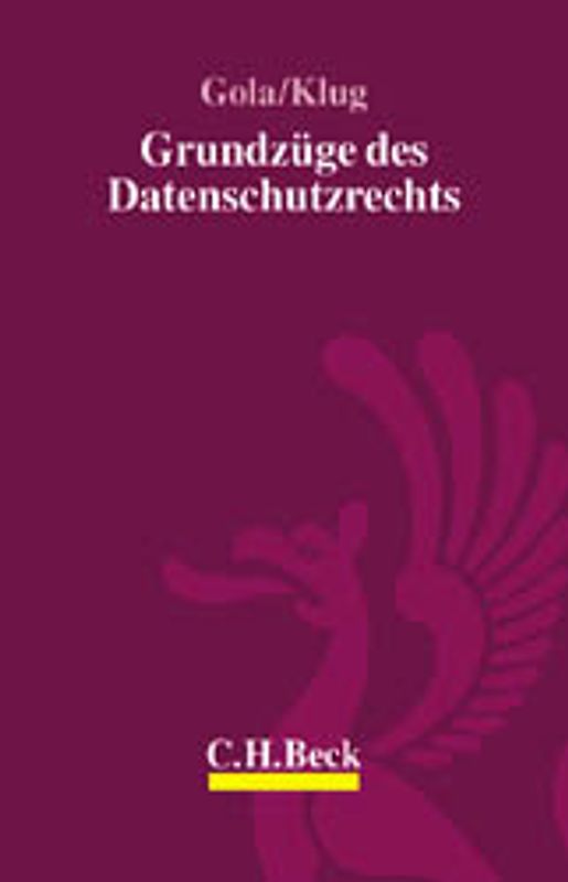 Grundzüge des Datenschutzrechts