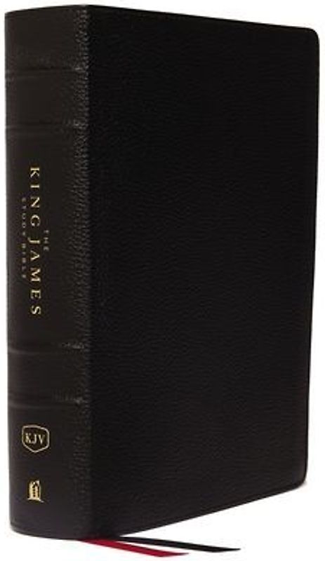 The King James Study Bible, Genuine Leather, Black, Indexed, Full-Color Edition