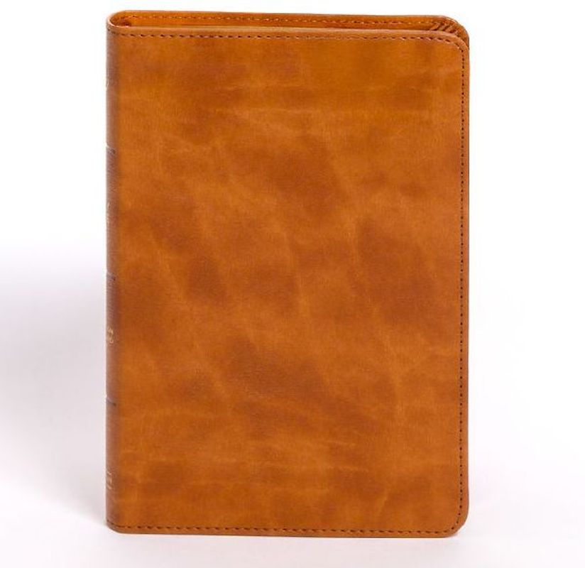 CSB Personal Size Bible, Saddle Leathertouch