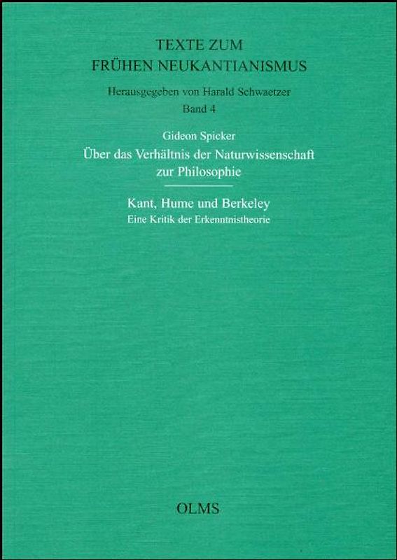 Über das Verhältnis der Naturwissenschaft zur Philosophie