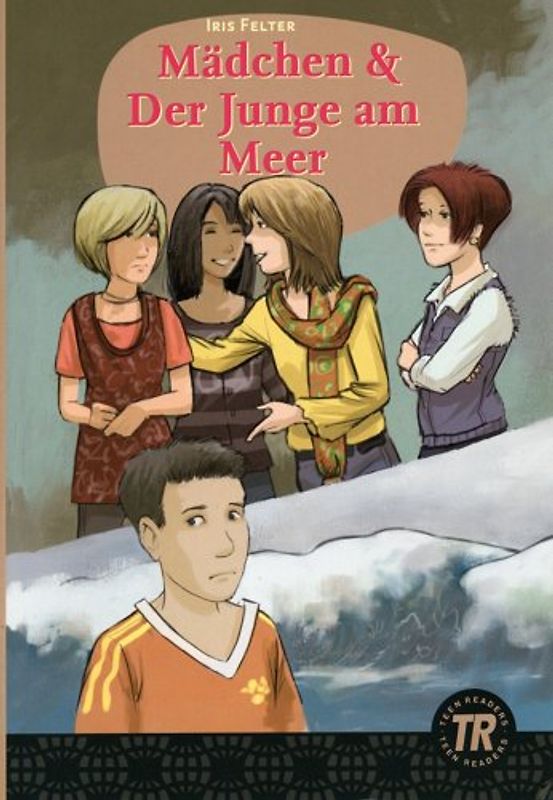 Mädchen und Der Junge am Meer