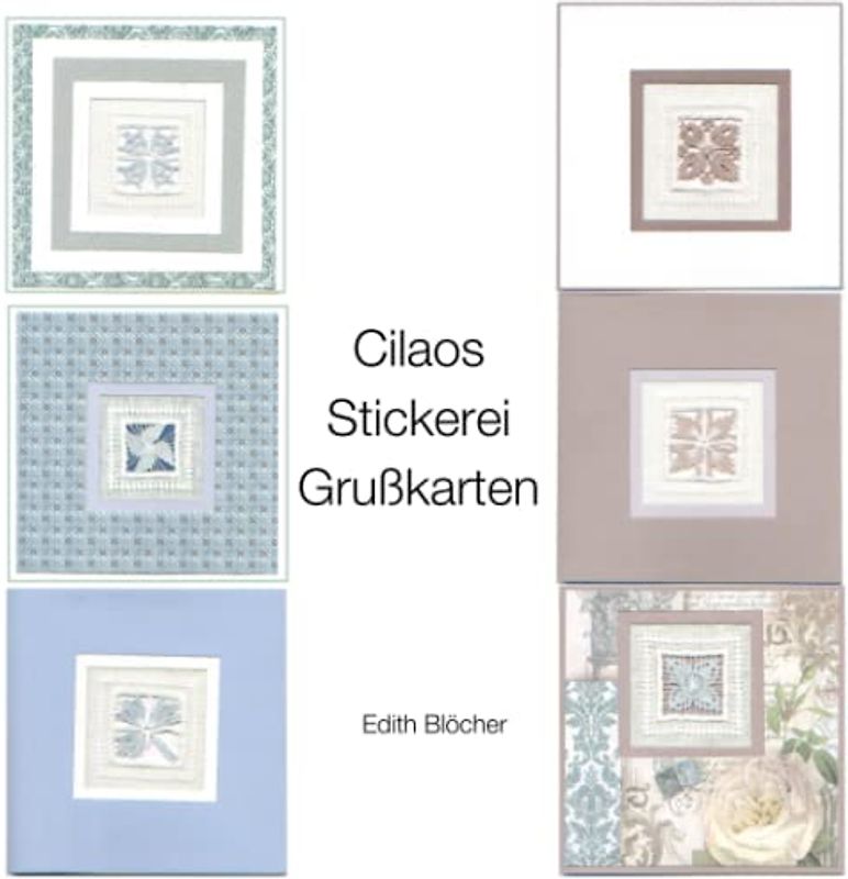 Cilaos Stickerei Grußkarten