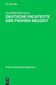 Deutsche Fachtexte der frühen Neuzeit