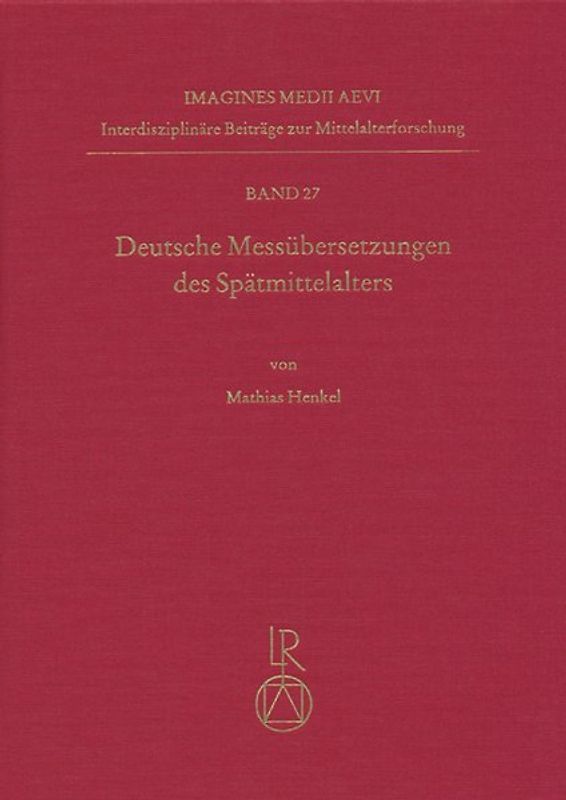 Deutsche Messübersetzungen des Spätmittelalters