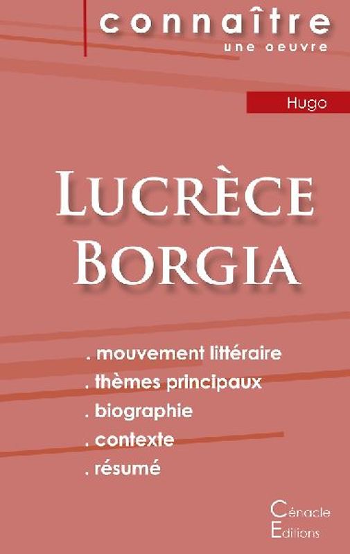 Fiche de lecture Lucrèce Borgia (Analyse littéraire de référence et résumé complet)