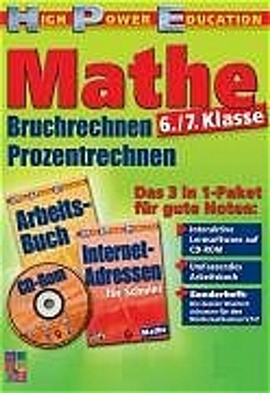 Mathe 6./7. Klasse, Bruch- und Prozentrechnen