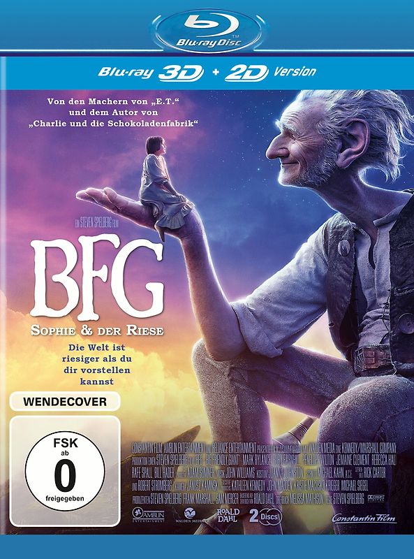 BFG - Sophie & der Riese 3D [inkl. 2D-Blu-ray] 3D Blu-ray Disc