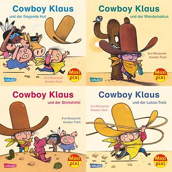 Maxi-Pixi-4er-Set 54: Cowboy Klaus (4x1 Exemplar)