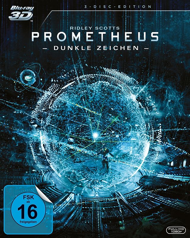 Prometheus - Dunkle Zeichen [3D, 3 Discs] 3D Blu-ray Disc
