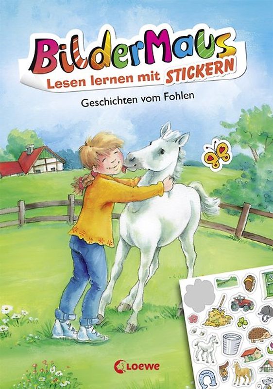 Bildermaus - Lesen lernen mit Stickern - Geschichten vom Fohlen