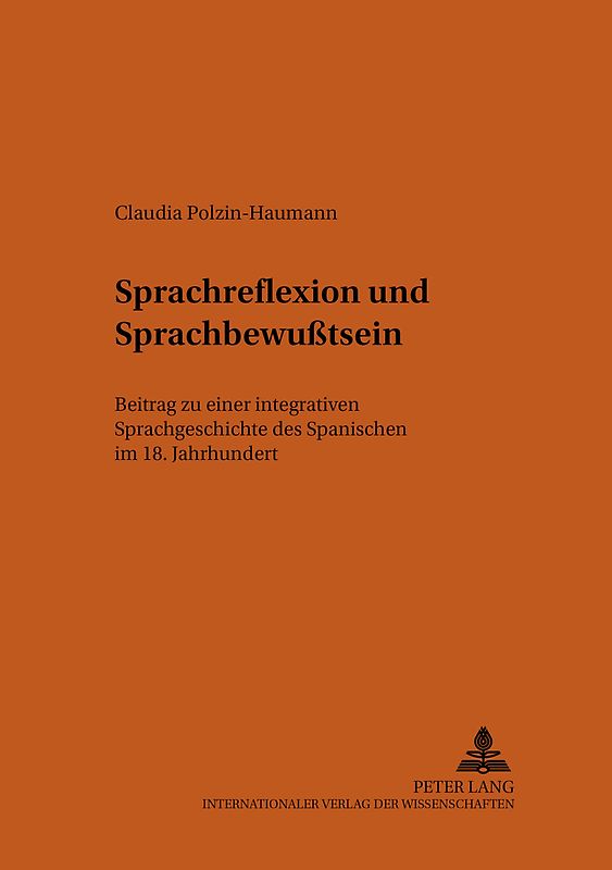Sprachreflexion und Sprachbewußtsein
