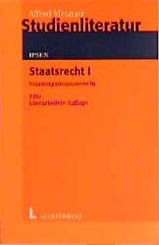 Staatsrecht. Staatsorganisationsrecht
