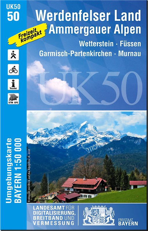 UK50-50 Werdenfelser Land, Ammergauer Alpen