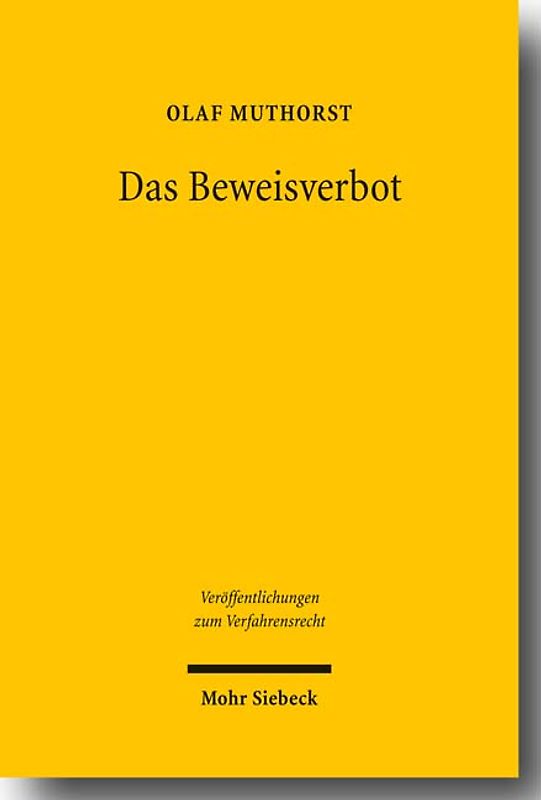 Das Beweisverbot
