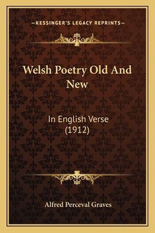 Welsh Poetry Old and New
