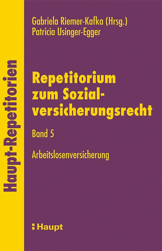 Repetitorium zum Sozialversicherungsrecht / Arbeitslosenversicherung