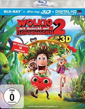 Wolkig mit Aussicht auf Fleischbällchen 2 3D [inkl. 2D Version, 2 Discs] 3D Blu-ray Disc