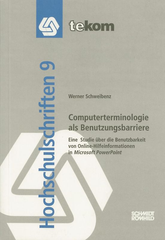 Computerterminologie als Benutzungsbarriere