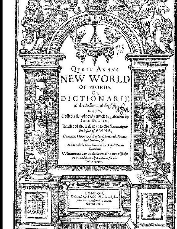 Florio's  Italian English Dictionary of 1611