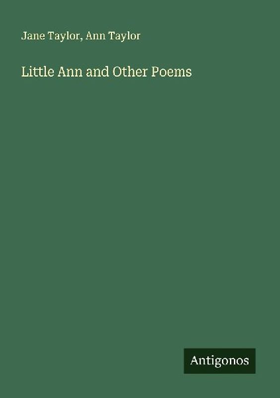 Little Ann and Other Poems