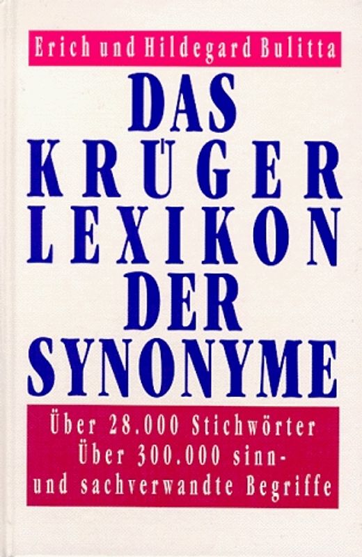 Das Krüger Lexikon der Synonyme