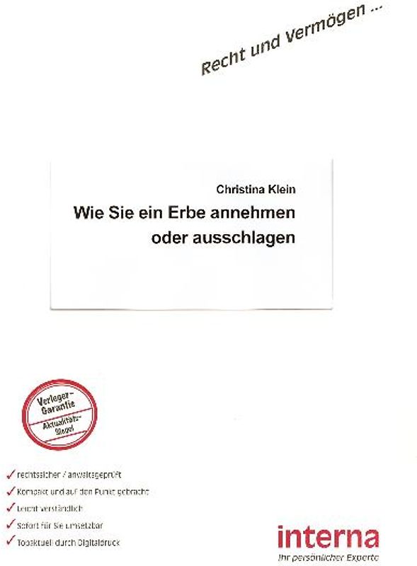 Wie Sie ein Erbe annehmen oder ausschlagen