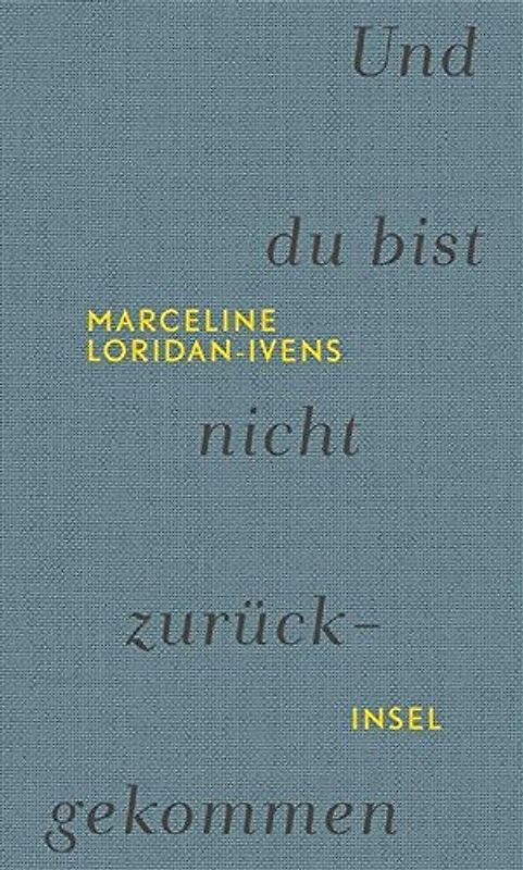 Und du bist nicht zurückgekommen