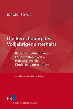 Die Berechnung des Volljährigenunterhalts