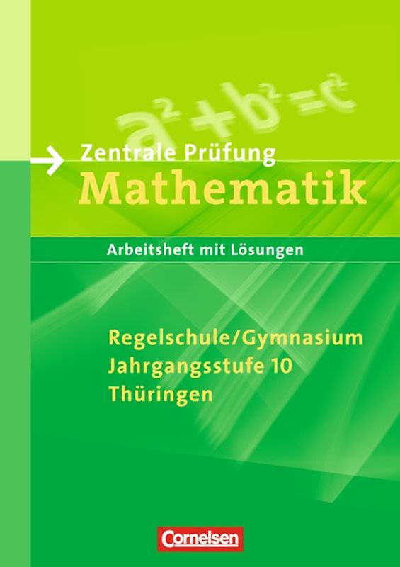 Abschlussprüfung Mathematik - Sekundarstufe I - Thüringen - 10. Schuljahr