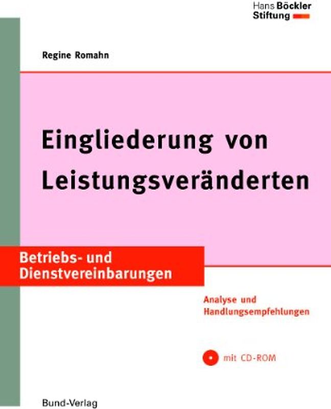 Eingliederung von Leistungveränderten