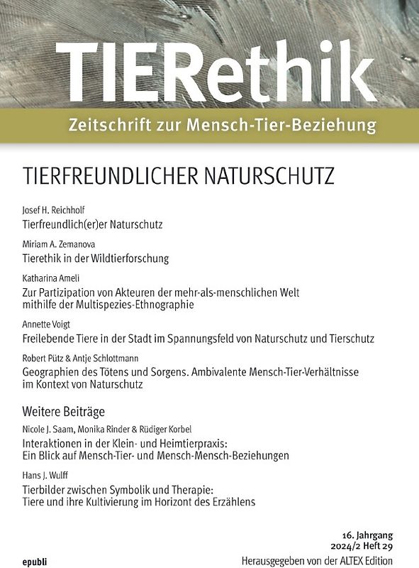 TIERethik (16. Jahrgang 2024/2)