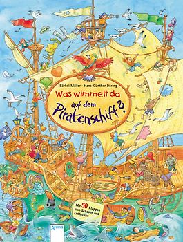 Was wimmelt da auf dem Piratenschiff?