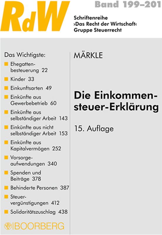 Die Einkommensteuer-Erklärung