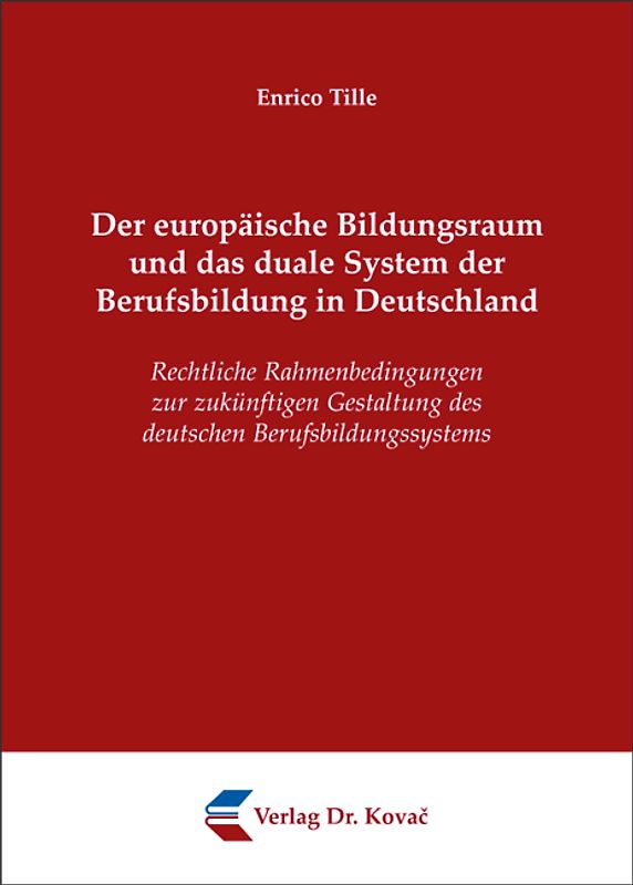 Der europäische Bildungsraum und das duale System der Berufsbildung in Deutschland