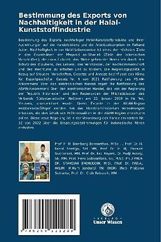 Bestimmung des Exports von Nachhaltigkeit in der Halal-Kunststoffindustrie
