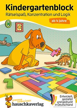Kindergartenblock ab 4 Jahre – Rätsel-Spaß, Konzentration und Logik