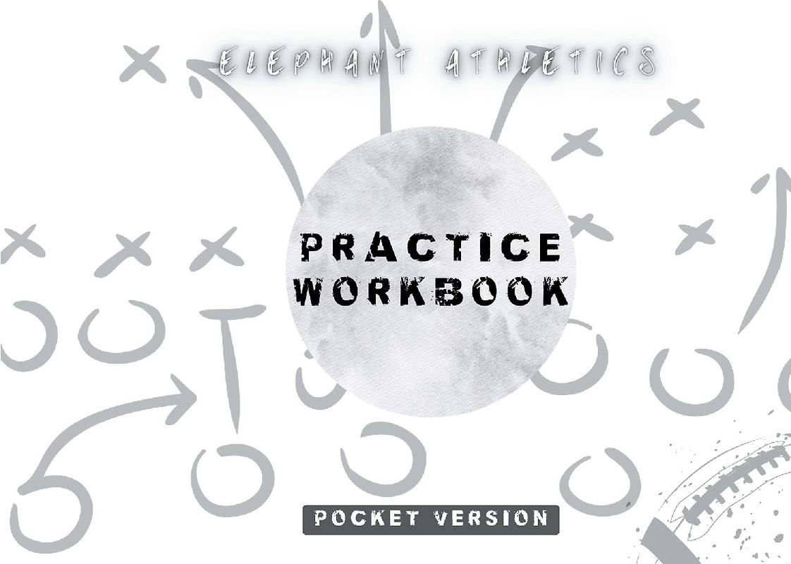 Practice Workbook for American Football