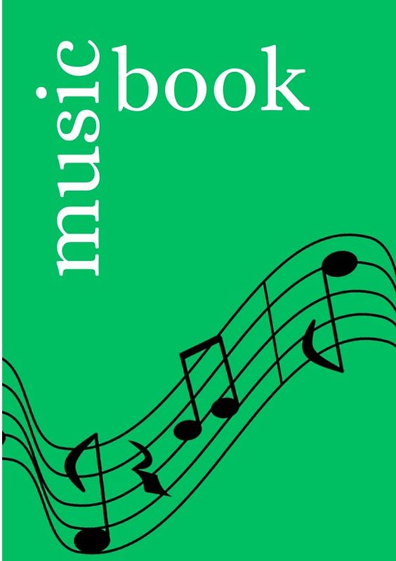 Music Book: DIN A5 Staff Book | 200 Pages with 12 Staves / Systems per Sheet | Paper 90g/m²