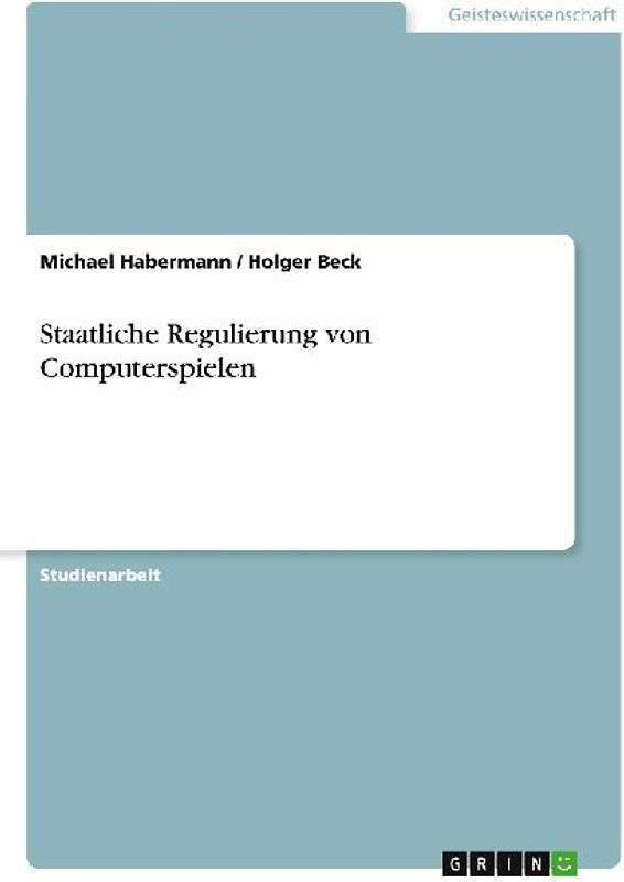 Staatliche Regulierung von Computerspielen