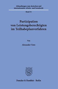Partizipation von Leistungsberechtigten im Teilhabeplanverfahren