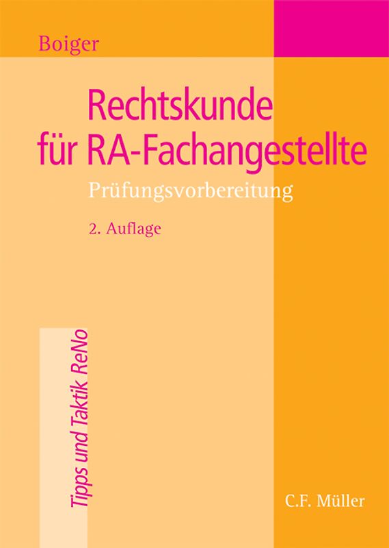 Rechtskunde für RA-Fachangestellte. Prüfungsvorbereitung