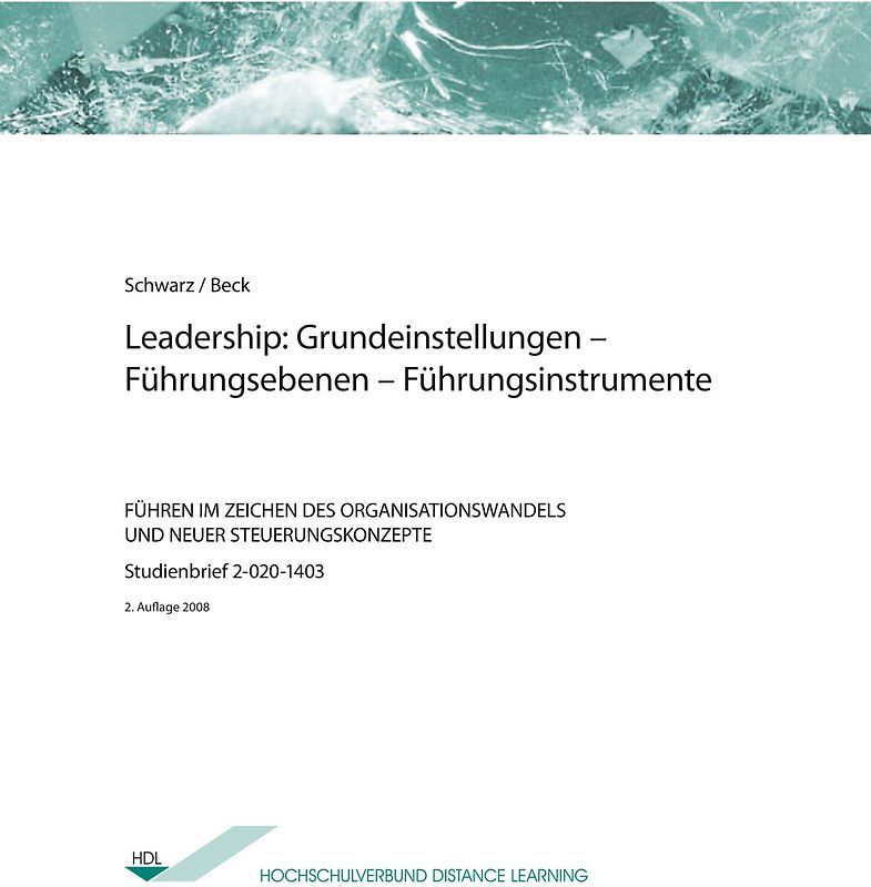 Leadership: Grundeinstellungen – Führungsebenen – Führungsinstrumente