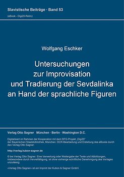 Untersuchungen zur Improvisation und Tradierung der Sevdalinka an Hand der sprachlichen Figuren