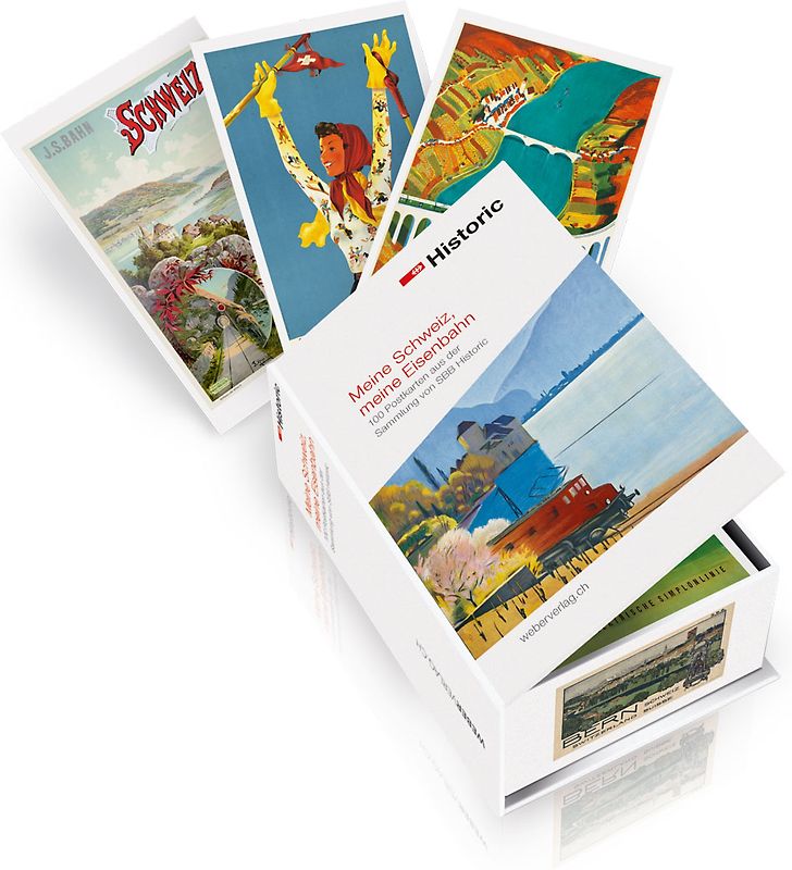 Postkartenbox Meine Schweiz, Meine Eisenbahn